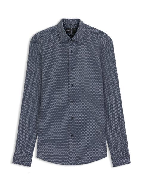 BOSS SLIM-FIT SHIRT IN ITALIAN-MADE PERFORMANCE-STRETCH FABRIC
