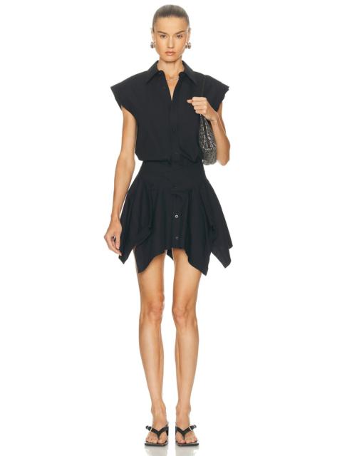 Alexander Wang Cut Off Double Shirt Dress