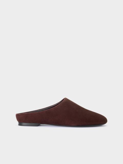 SIMONMILLER Suede Riad Slipper In Espresso