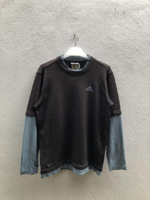 adidas Vintage y2k Adidas Long sleeve double layer