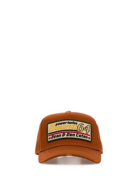 DSQUARED2 Dsquared Men Orange Cotton Baseball Cap