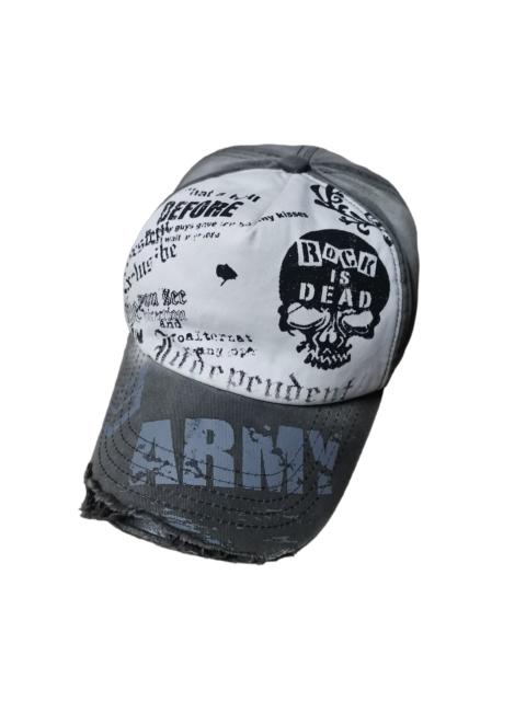 Other Designers Vintage '' ROCK IS DEAD '' Distressed Hat
