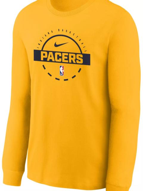 Nike Nike Youth Indiana Pacers Yellow On Court Practice Long Sleeve T-Shirt