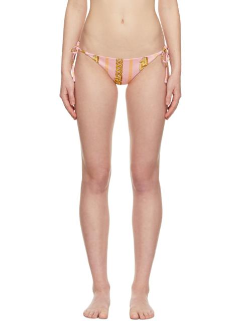 VERSACE Pink 'Chain' Bikini Bottoms