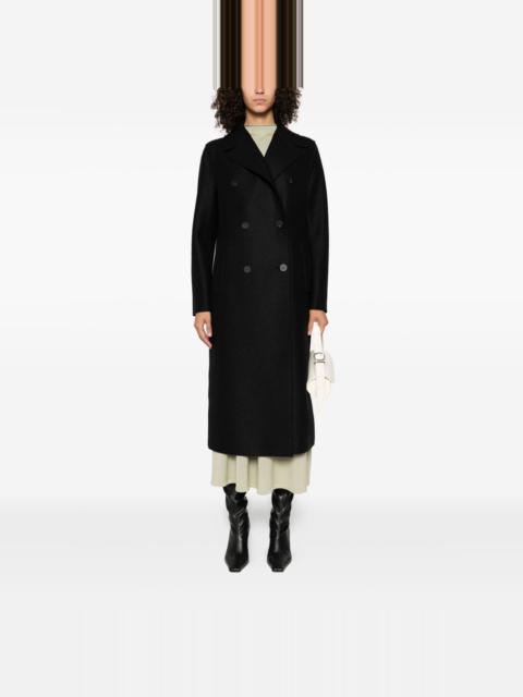 double-breasted wool coat