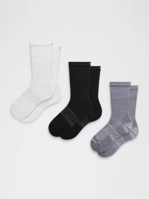 lululemon Unisex Power Stride Crew Socks 3 Pack *Updated