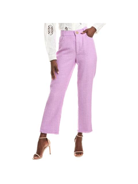 Oscar de la Renta Oscar de la Renta Woven Silk-Blend Pant