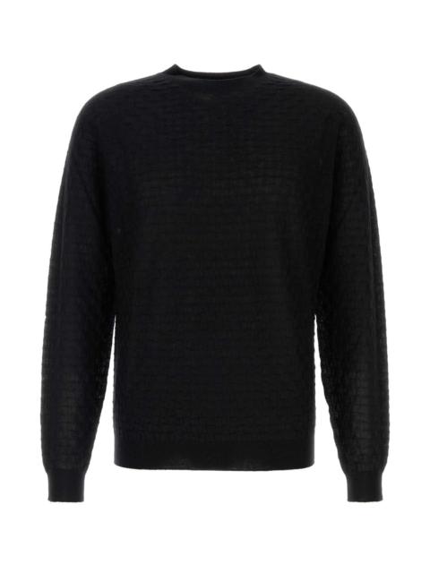 GIORGIO ARMANI Giorgio Armani Men Black Cashmere Blend Sweater