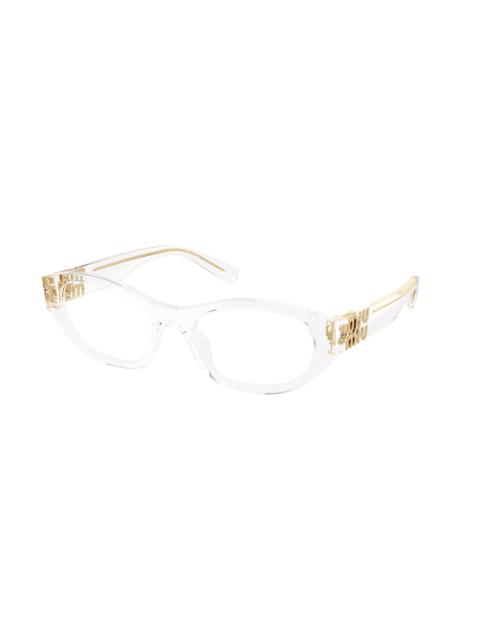 Miu Miu Miu Miu Demo Oval Ladies Eyeglasses MU 03WV 15Z1O1 53