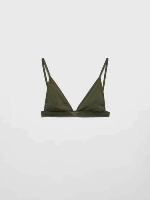 Prada Ribbed knit bralette bikini top