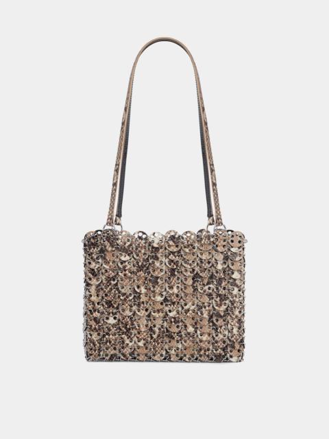 rabanne 1969 REVERSIBLE FLIP BAG IN LEATHER