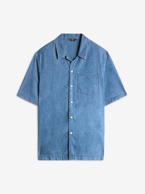 7 For All Mankind Leisure Denim Camp Shirt in Seabrook