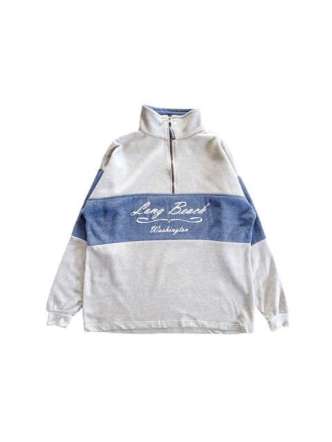 Other Designers Vintage Long Beach Washington Halfzip Sweatshirt