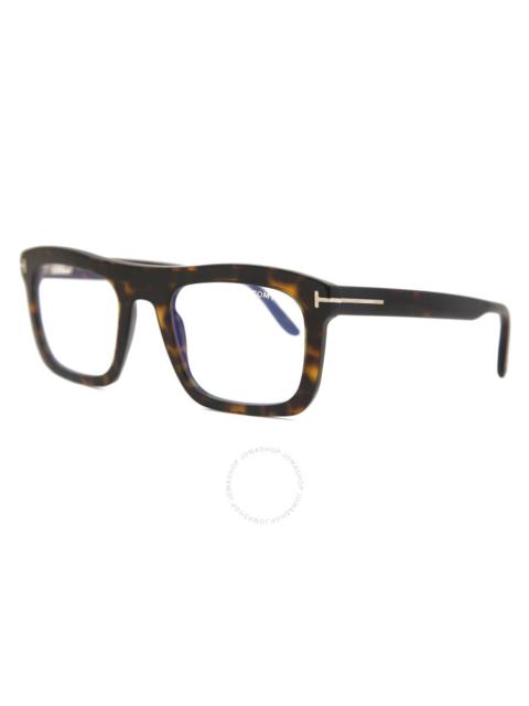 TOM FORD Tom Ford Blue Light Block Square Men's Eyeglasses FT5757-B 052 52