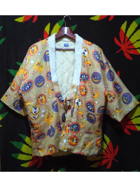 Other Designers Disney - Vintage kimono cartoon Mickey mouse disney over print