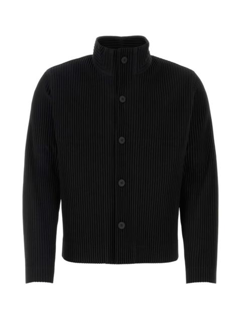 Homme Plisse' Issey Miyake Men Black Polyester Cardigan
