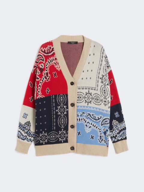 WEEKEND Max Mara BAOBAB Oversized jacquard yarn cardigan