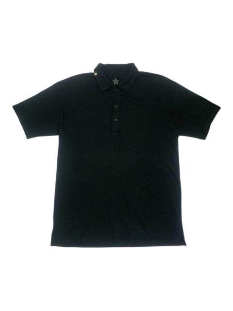 Other Designers 45rpm - 45R Star Black Zimbabwe Cotton Polo Shirt - Size 5