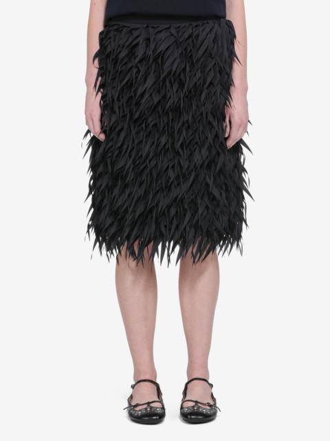 N°21 MIDI SKIRT WITH FRINGES