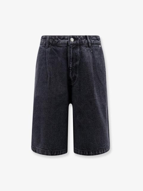Dunst Dunst Back Denim Bermuda Shorts Black