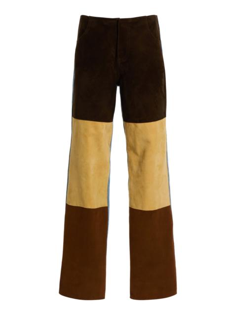 CHRISTOPHER ESBER Spliced Suede Denim Jean multi