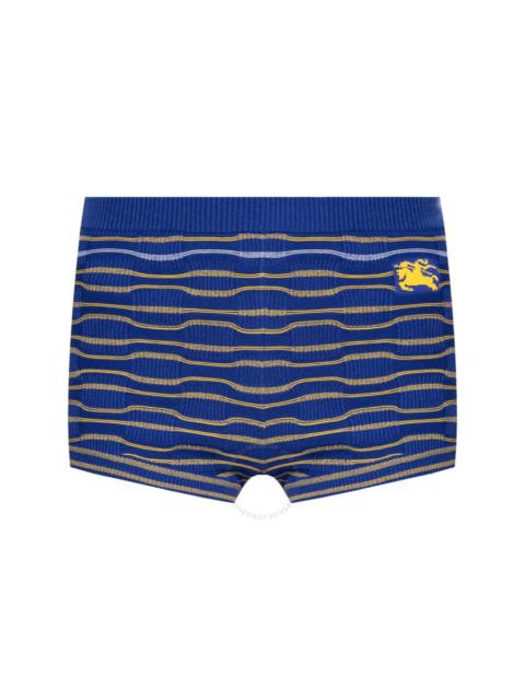 Burberry Striped Knitted Mini Cotton-Blend Shorts
