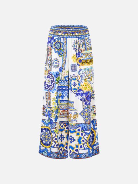 CAMILLA CROPPED WIDE LEG PANEL PANT