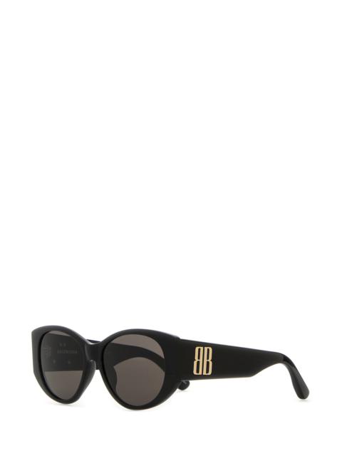 BALENCIAGA Black acetate Nano Round sunglasses