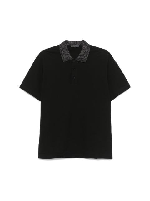 VERSACE Versace Black Polo Shirts Men