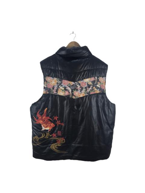 Other Designers Sukajan Souvenir Jacket - Karakuri Tamashi Sukajan Puffer Fish Koi Vest