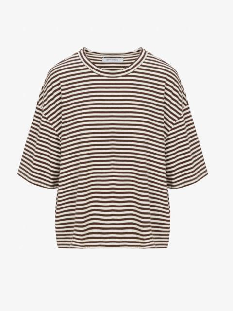 SPRWMN AMERICANO STRIPE SUPIMA COTTON BOXY TEE