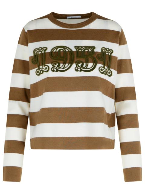Max Mara Max Mara VITERBO Virgin Wool Sweater Hazelnut