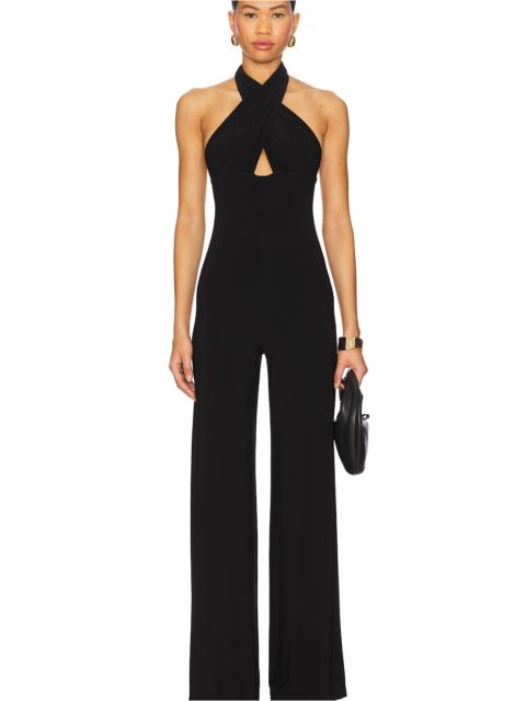 NORMA KAMALI Halter Straight Leg Jumpsuit