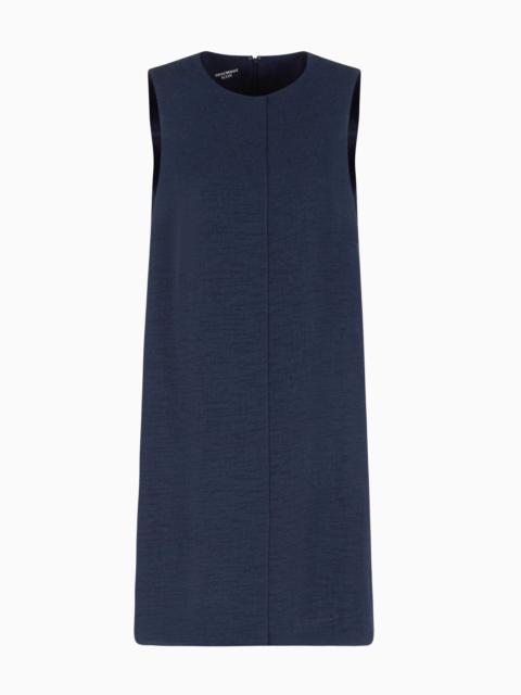 EMPORIO ARMANI ICON ARMURE FABRIC TUNIC DRESS