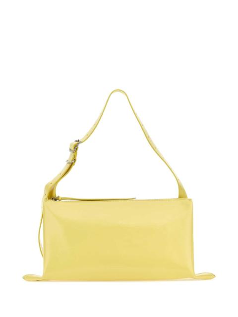 Jil Sander Jil Sander Women Yellow Leather Shoulder Bag