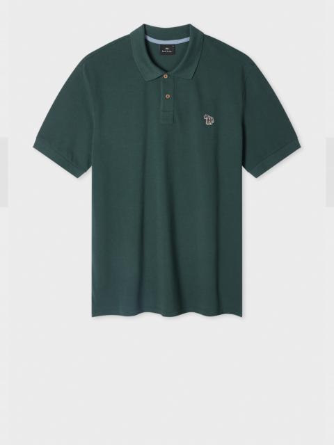 Paul Smith Dark Green Organic Cotton Zebra Polo Shirt