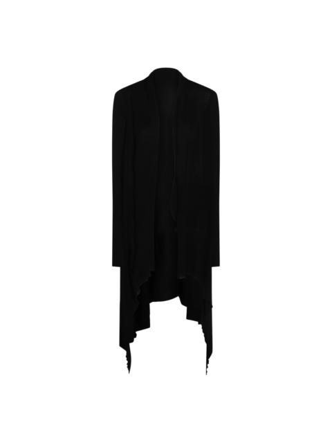 Rick Owens asymmetric drape coat
