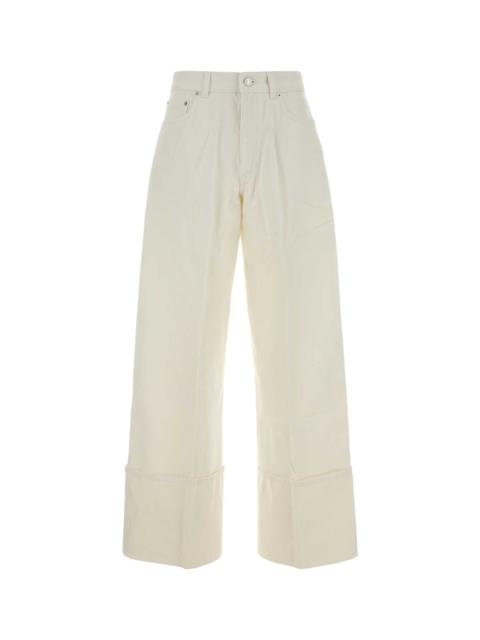 Givenchy Givenchy Women White Denim Wide-Leg Jeans