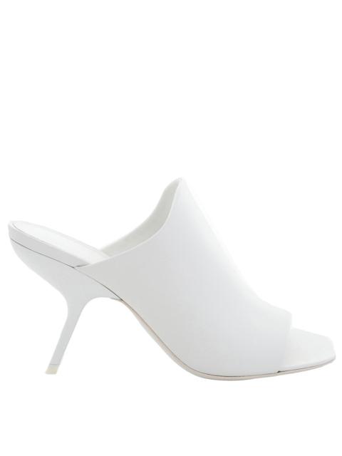FERRAGAMO Salvatore Ferragamo White Nappa Open-Toe Slide Sandals