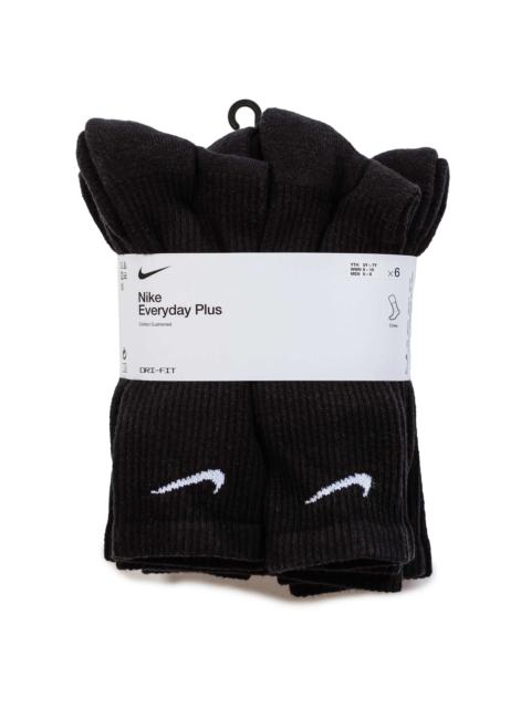 Nike DRI-FIT Everyday Plus Cushion Crew Socks Black (6 Pack)