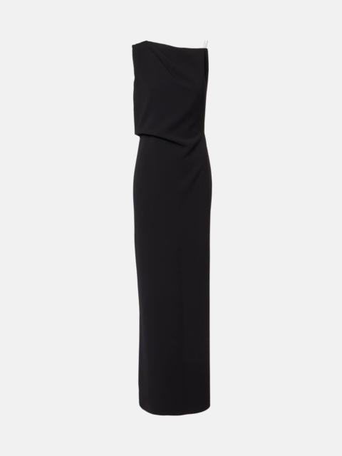 Max Mara Pentola asymmetric maxi dress