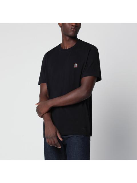 PARAJUMPERS Parajumpers Black Cotton T-Shirt With Logo Patch Men