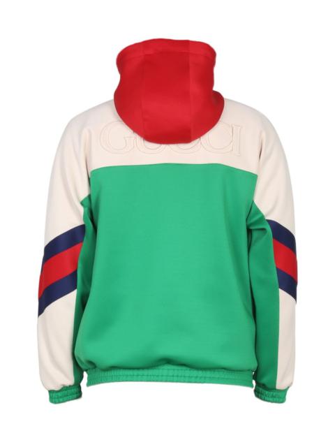 Gucci Men Lightweight Neoprene Zippered Jacket