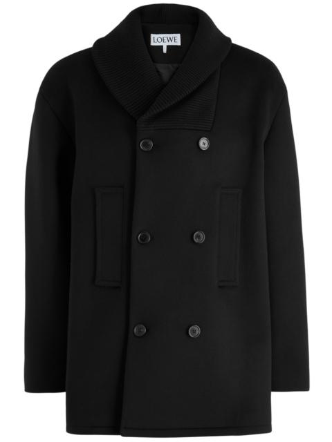 Loewe Double-breasted Wool Peacoat