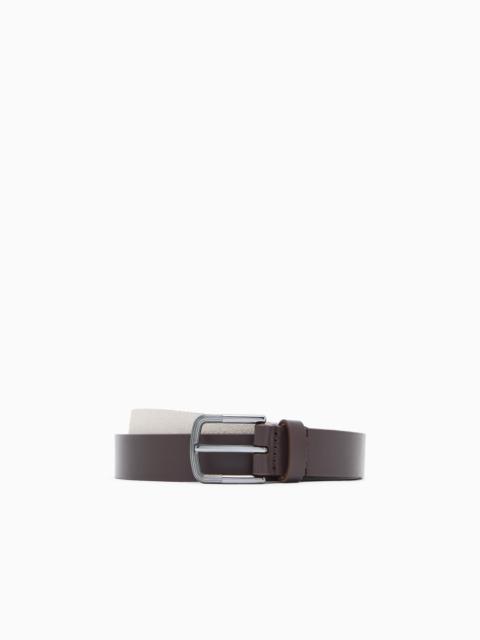 GIORGIO ARMANI SUEDE AND LEATHER BELT