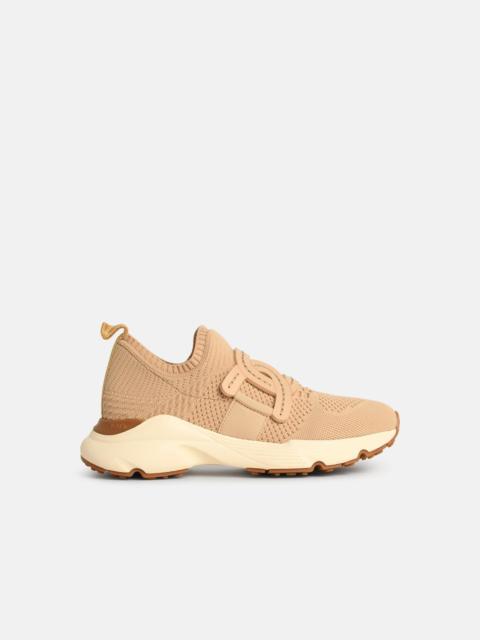 Tod's 'KATE' SNEAKERS IN BEIGE TECHNICAL FABRIC