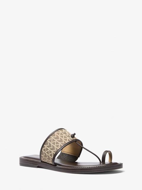 MICHAEL KORS Ashtin MK2000 Logo Jacquard Sandal
