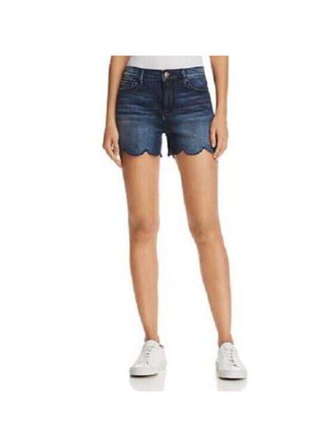Aqua Indigo Denim Scalloped Hem Blue Jean Shorts SZ 29 NWT
