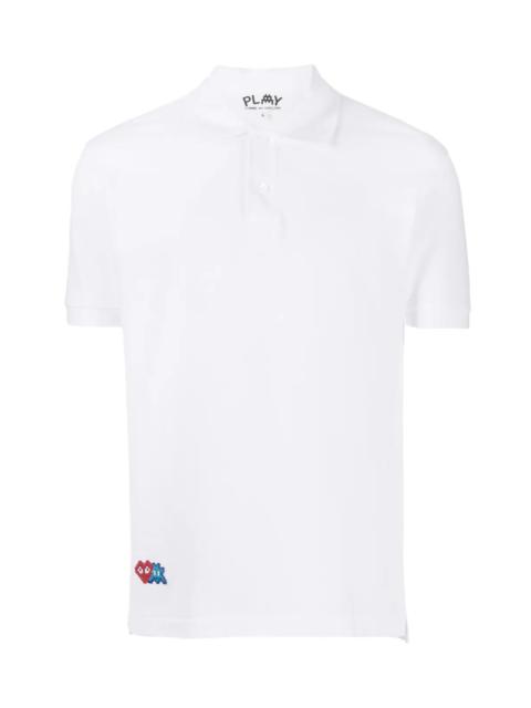 Comme des Garçons PLAY LOGO-APPLIQUÉ COTTON POLO SHIRT