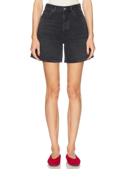 AGOLDE Dame High Rise Baggy Short